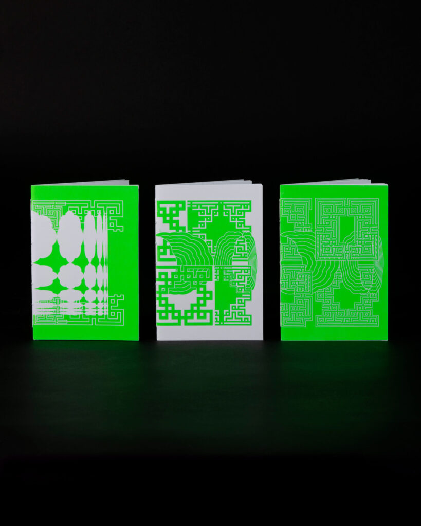 Silkscreen Notepad Green, A6